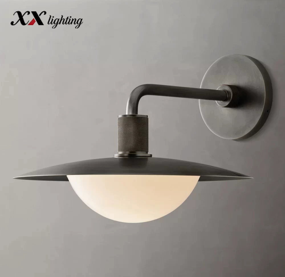Kennan Round Sconce 11″ - 14″, Lacquered Burnished Brass