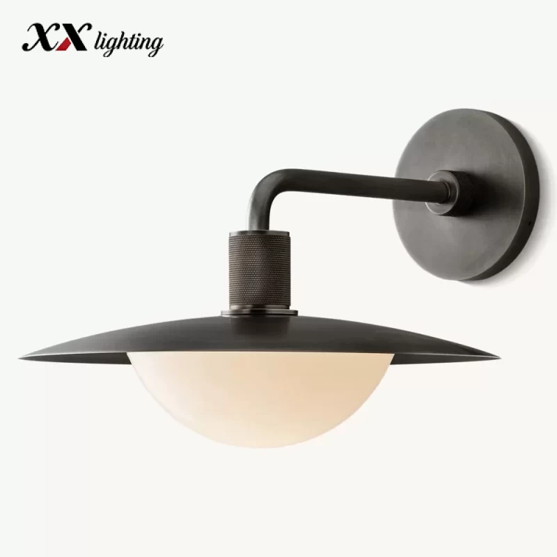 Kennan Round Sconce 11″ - 18″, Lacquered Burnished Brass