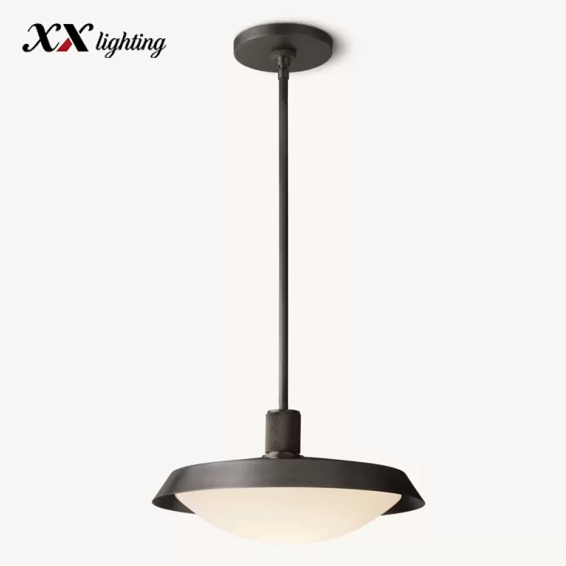 Kennan Round Pendant 14″ - 14″, Lacquered Burnished Brass