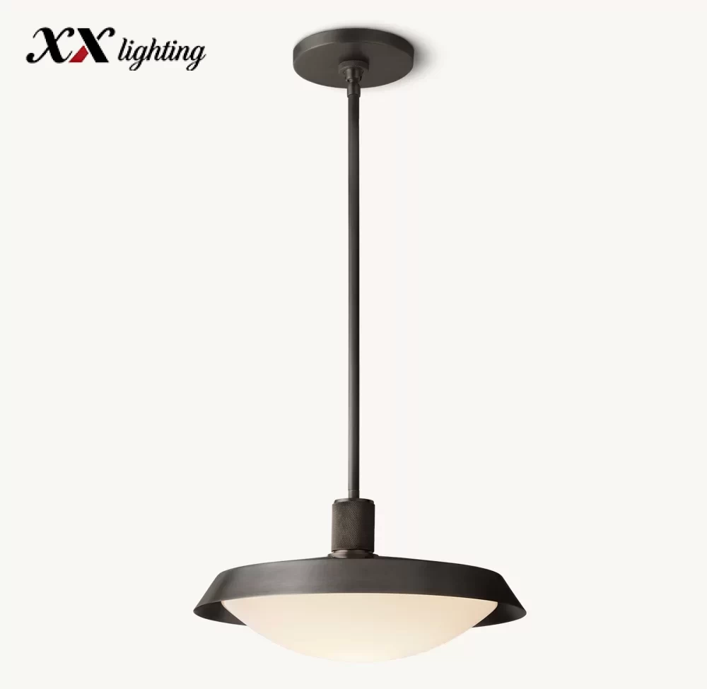 Kennan Round Pendant 14″ - 14″, Lacquered Burnished Brass