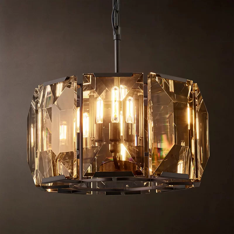 Crystal Round Chandelier 19″ - 19″