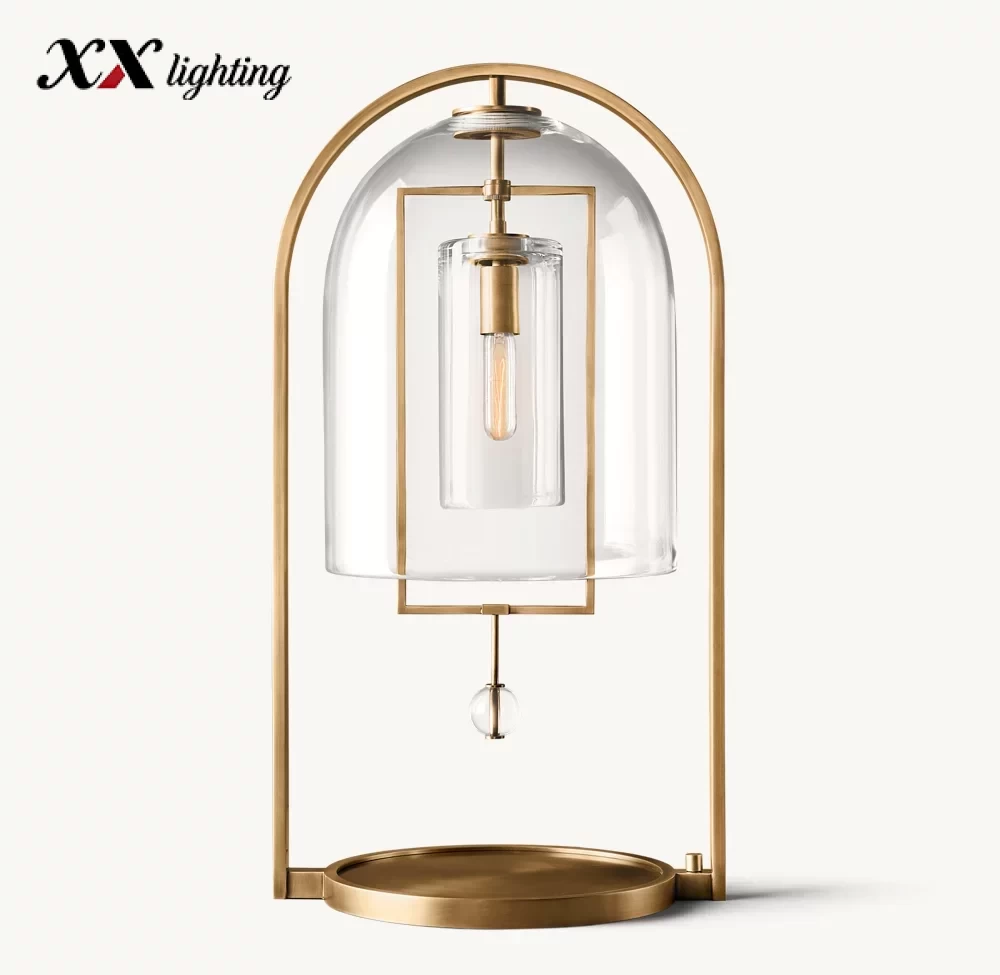 Fulcrum Table Lamp 22″ - 22″, Satin Nickel