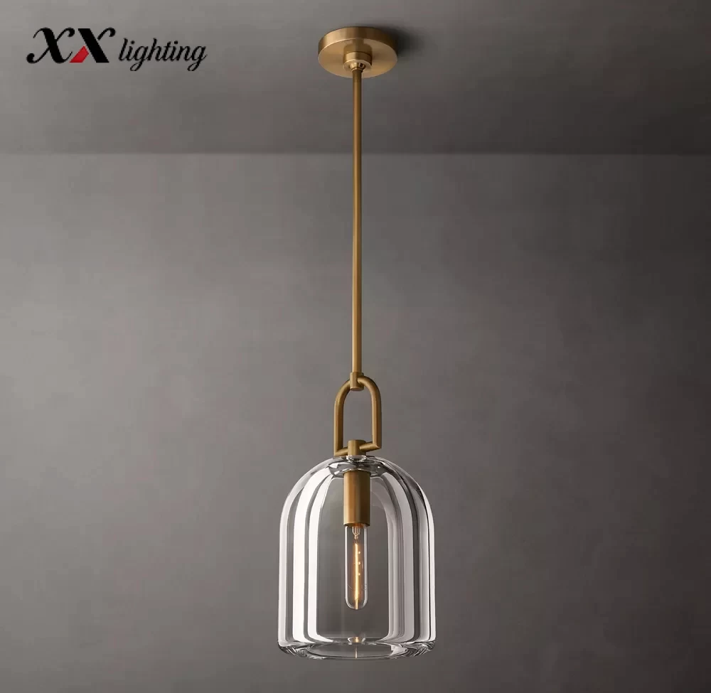 Botanist Cloche Pendant 5″ - 5″, Satin Nickel