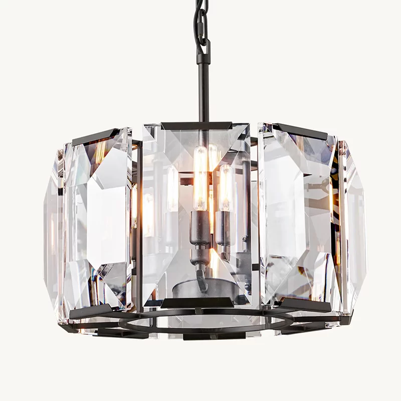 Crystal Round Chandelier 19″ - 19″