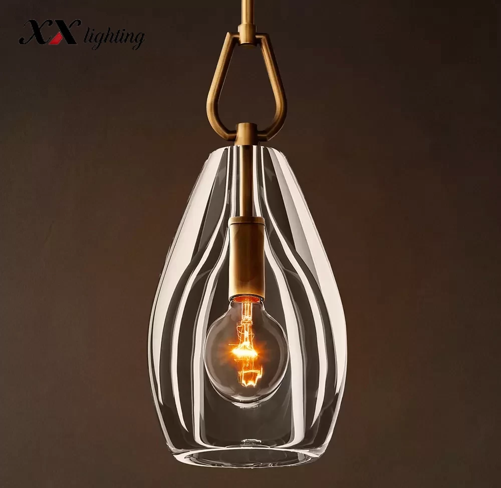Botanist Flute Pendant Light 6″ - 8″, Satin Nickel
