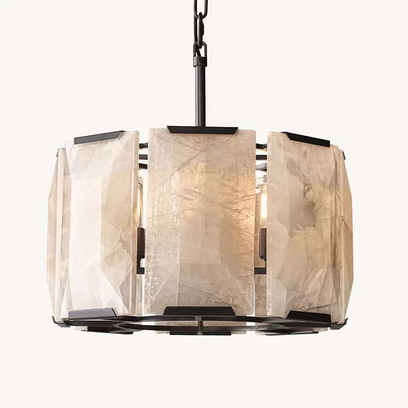 Calcite Round Chandelier 19″ - 19″