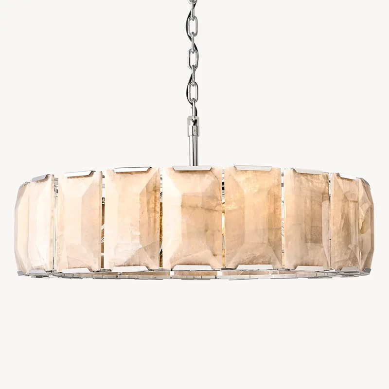 Calcite Round Chandelier 19″ - 42½″