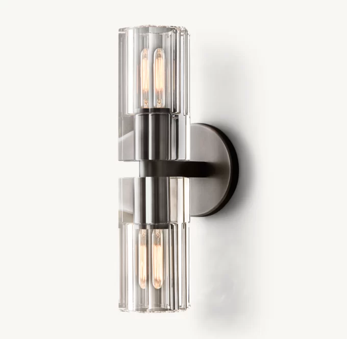 Linear Wall Lamp 4½″Wide x 5″Deep - 4½″x5″, Polished Nickel