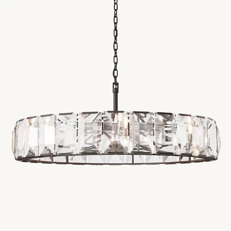 Crystal Round Chandelier 19″ - 58½″