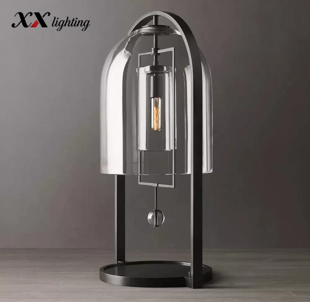 Fulcrum Table Lamp 22″ - 31″, Satin Nickel