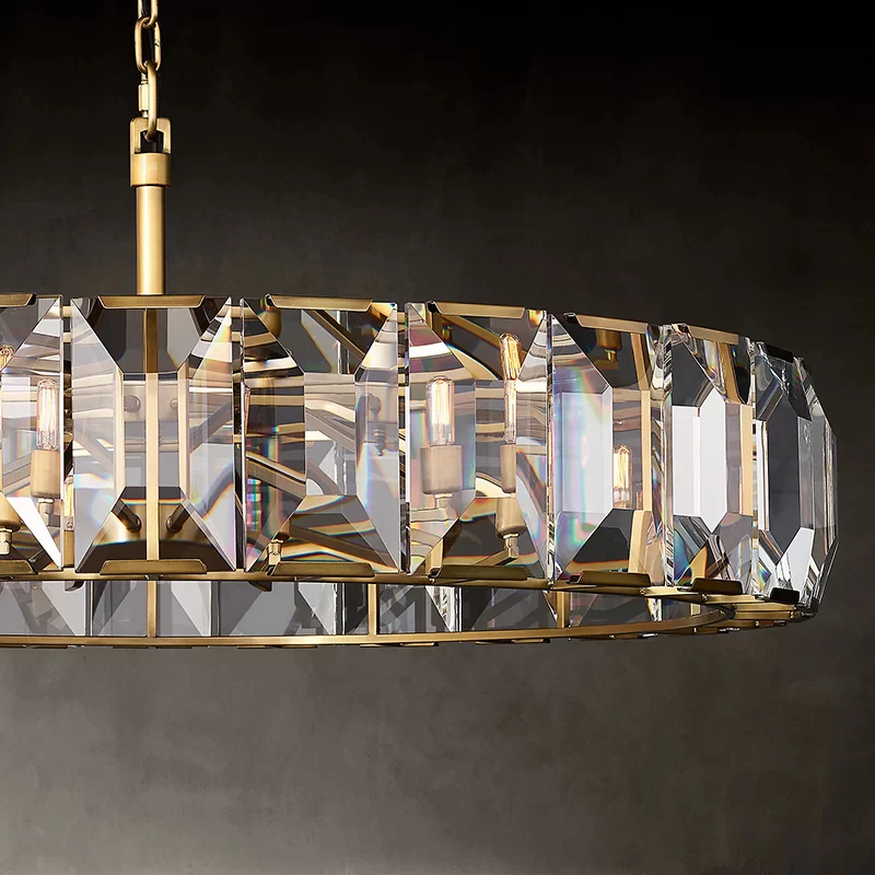 Crystal Round Chandelier 19″ - 58½″