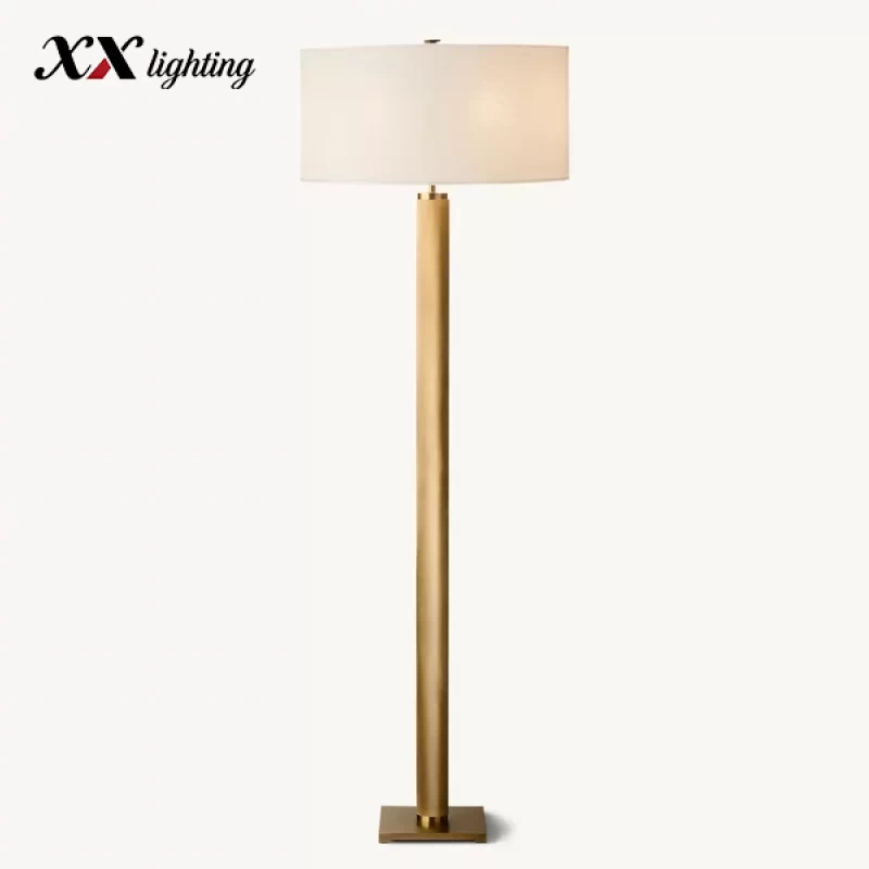 Utilitaire Knurled Floor Lamp - 9½″, Polished Nickel