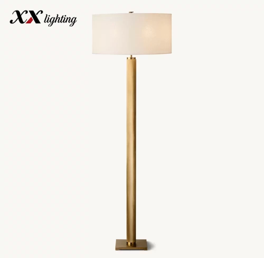 Utilitaire Knurled Floor Lamp - 9½″, Polished Nickel