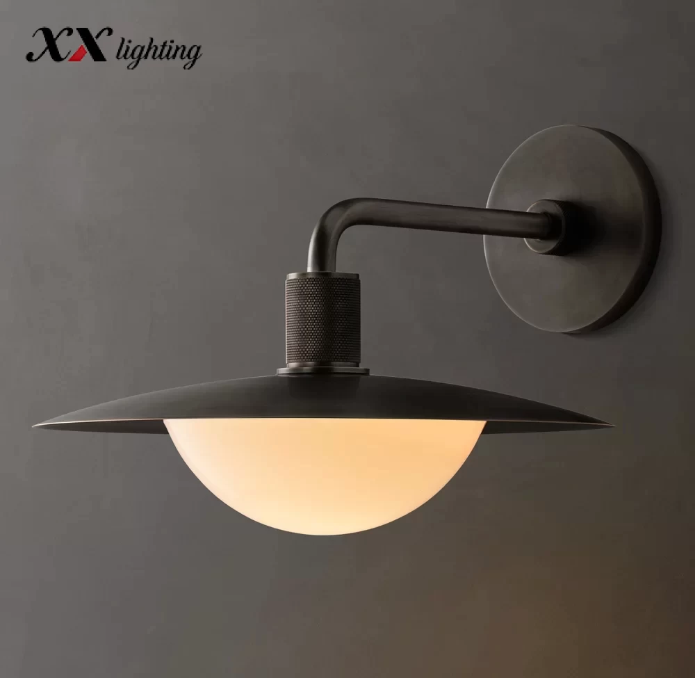 Kennan Round Sconce 11″ - 11″, Lacquered Burnished Brass