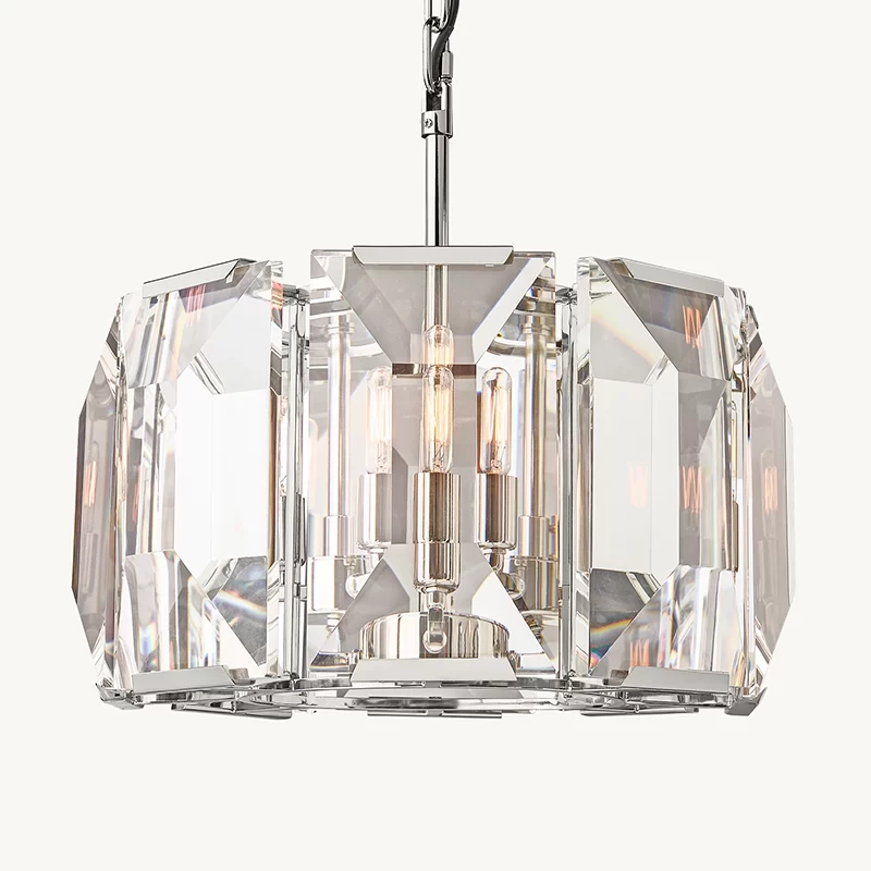 Crystal Round Chandelier 19″ - 19″