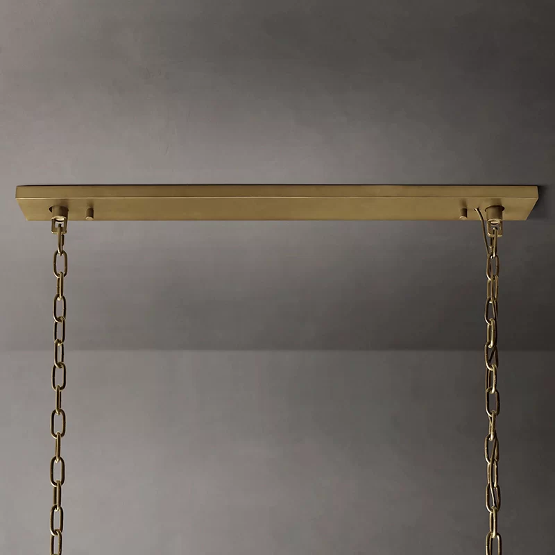 Crystal Rectangular Chandelier 41½″ - 60½"