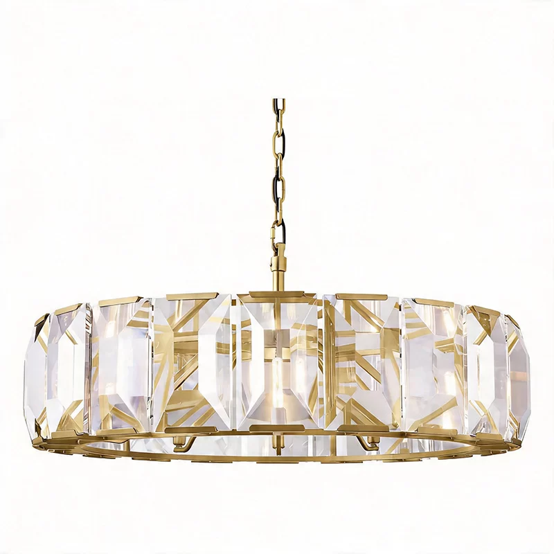 Crystal Round Chandelier 19″ - 42½″