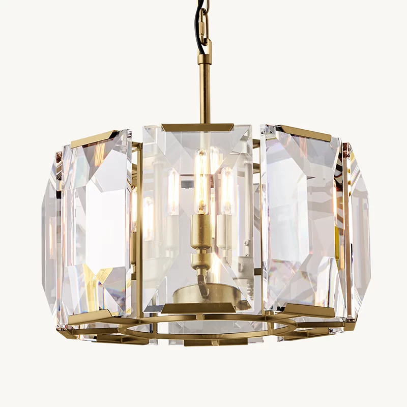 Crystal Round Chandelier 19″ - 19″