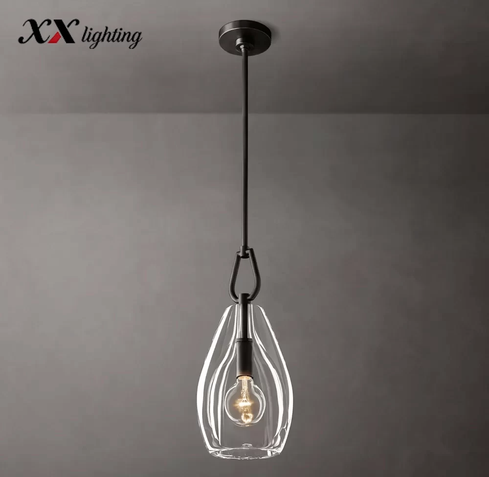 Botanist Flute Pendant Light 6″ - 6″, Satin Nickel