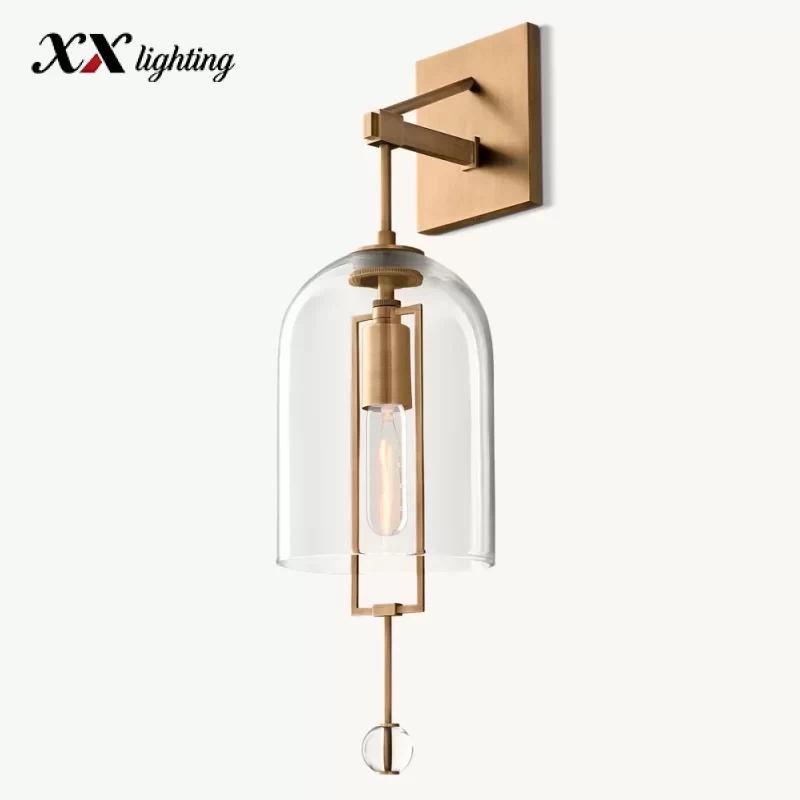 Fulcrum Sconce 6½″ - 6½″, Satin Nickel