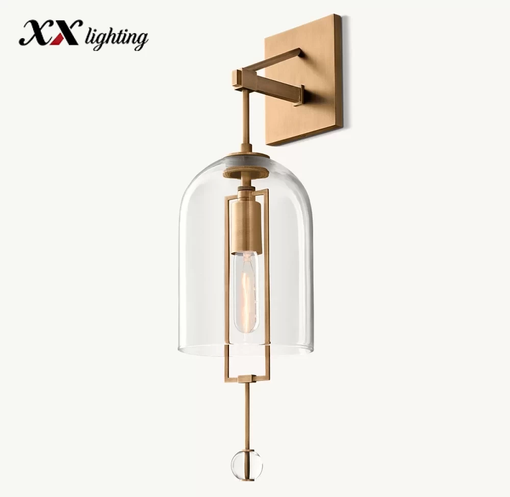 Fulcrum Sconce 6½″ - 6½″, Satin Nickel