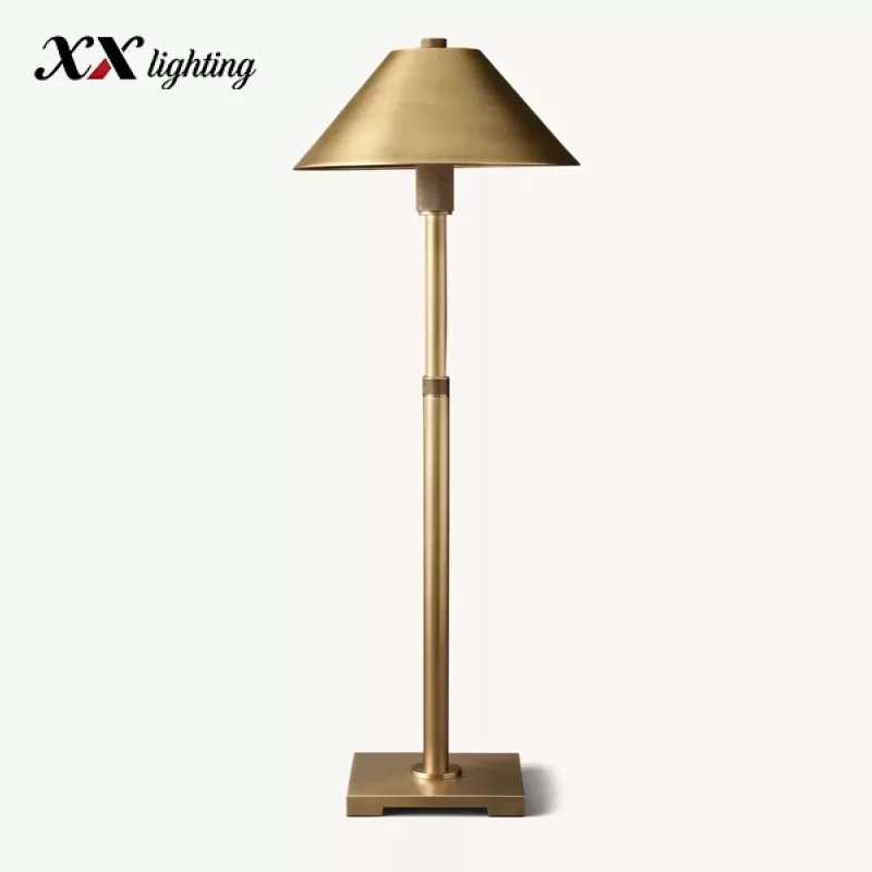 Utilitaire Metal Shade Table Lamp - 9¾″, Polished Nickel