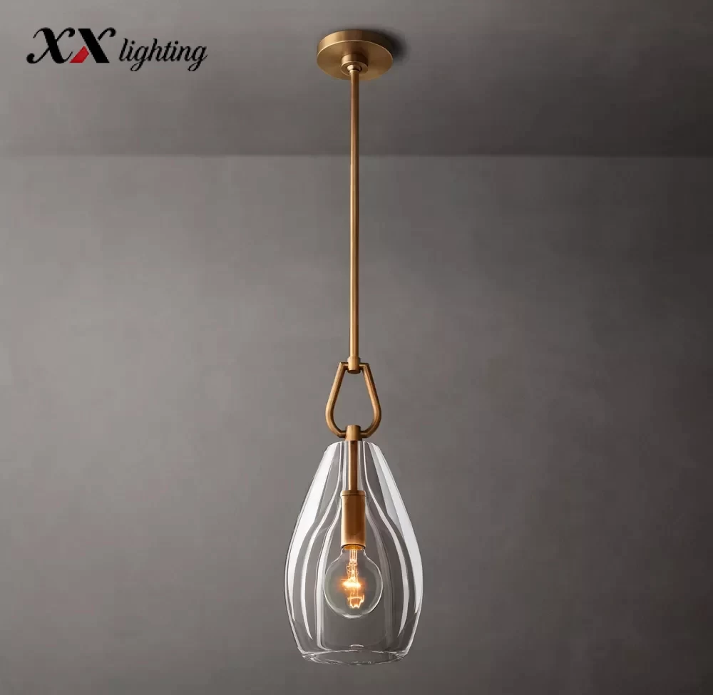 Botanist Flute Pendant Light 6″ - 6″, Satin Nickel