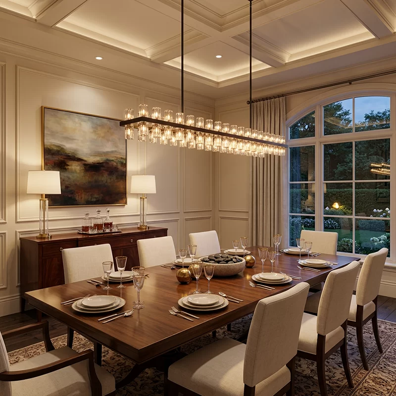 Led Rectangular Chandelier 48″ - 72"