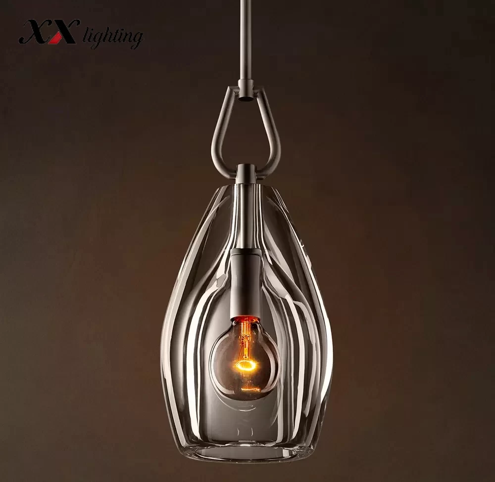 Botanist Flute Pendant Light 6″ - 8″, Satin Nickel