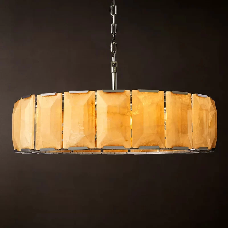 Calcite Round Chandelier 19″ - 42½″