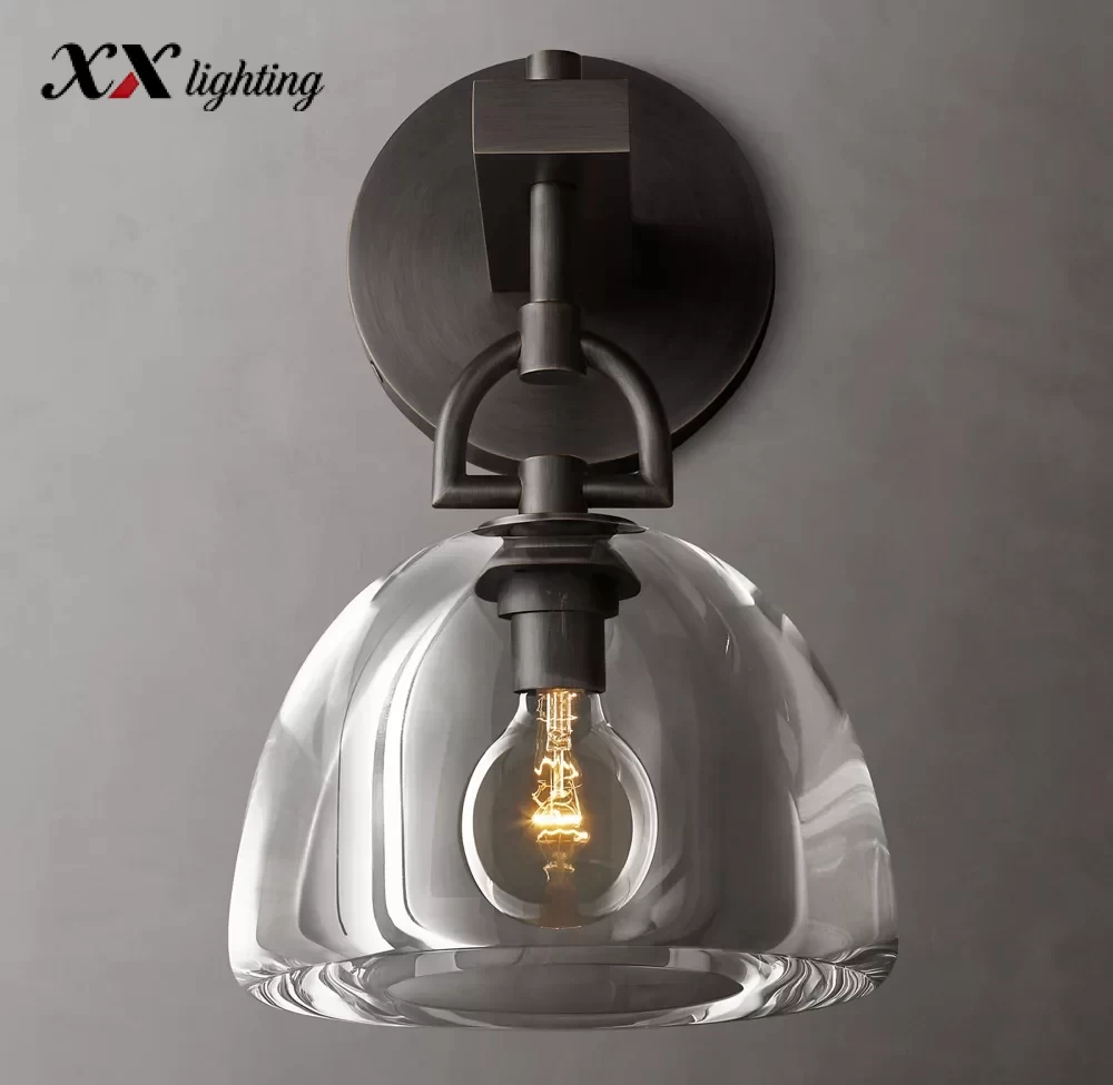 Botanist Dome Sconce 7″ - 7″, Satin Nickel
