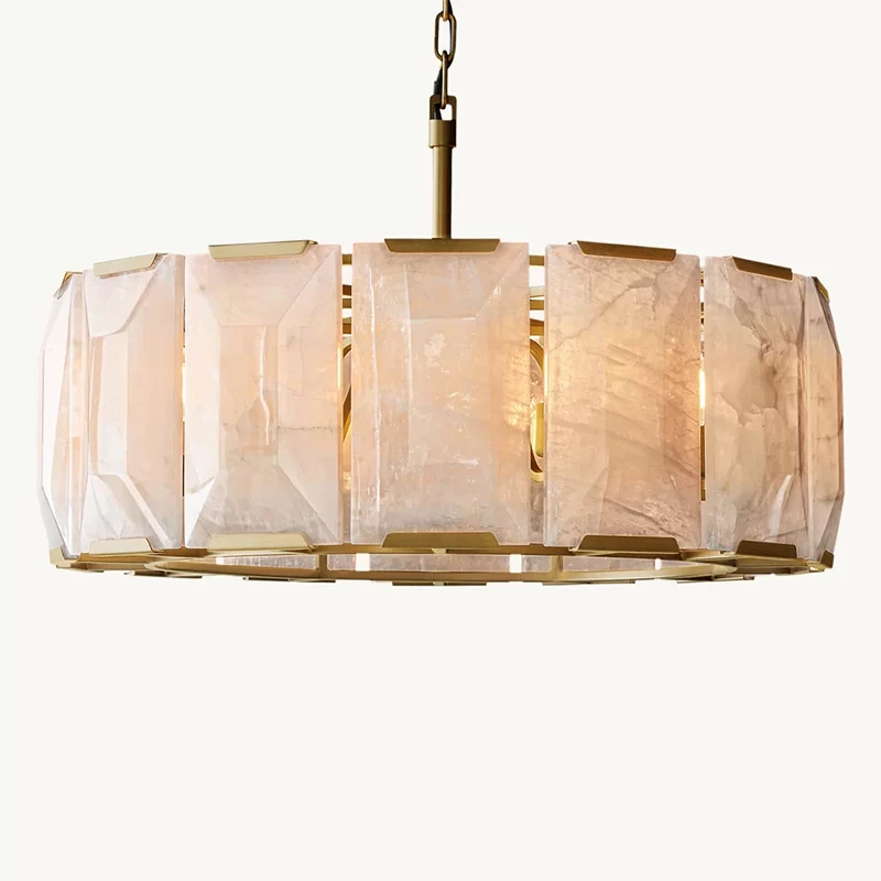 Calcite Round Chandelier 19″ - 30¾″
