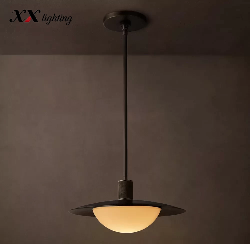 Kennan Round Pendant 14″ - 18″, Lacquered Burnished Brass