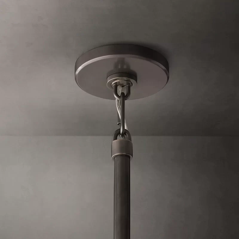 Luxury Boule De Cristal Clear Glass Round Chandelier - Satin Nickel