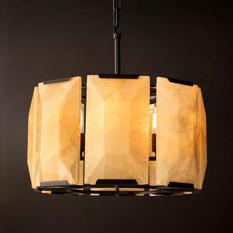 Calcite Round Chandelier 19″ - 19″