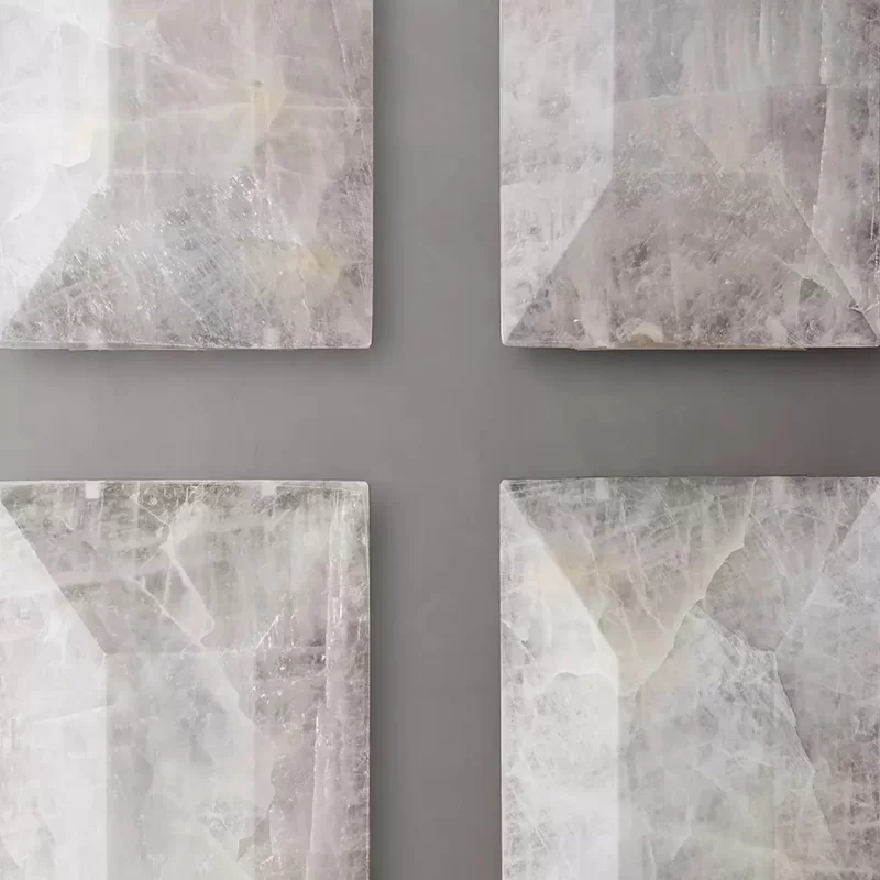 Calcite Rectangular Chandelier 41½″ - 73″