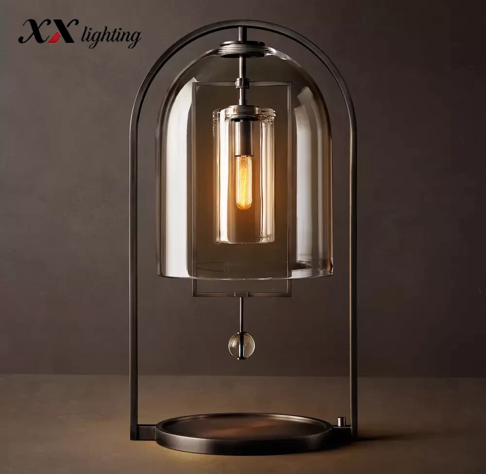 Fulcrum Table Lamp 22″ - 22″, Satin Nickel