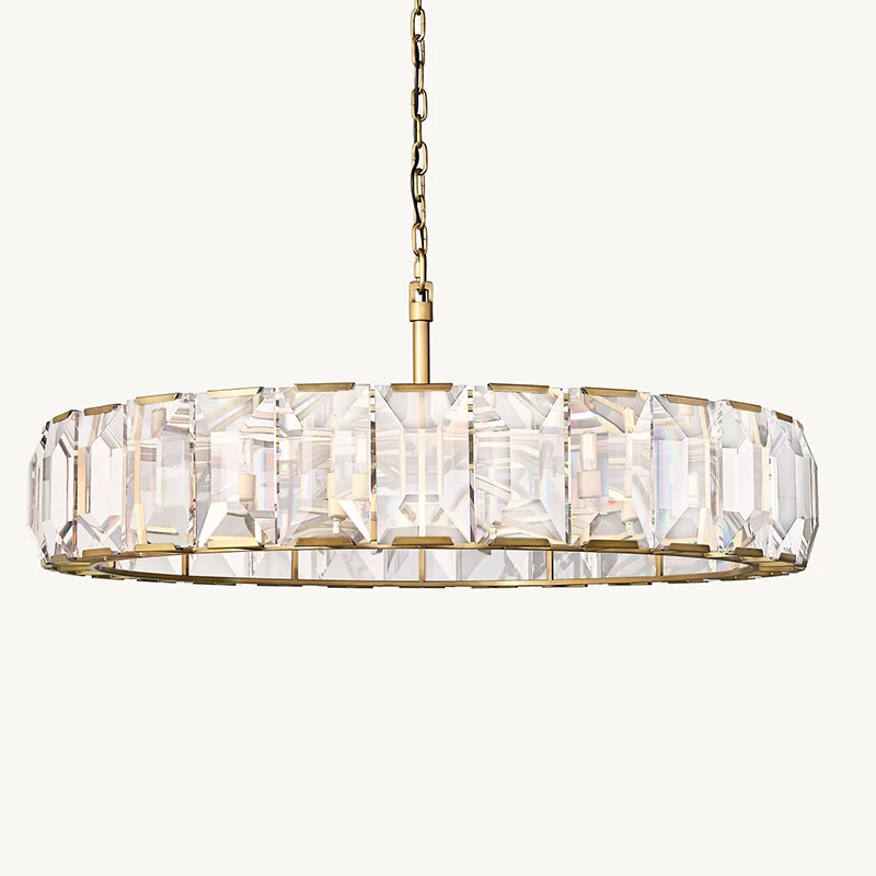 Crystal Round Chandelier 19″ - 58½″