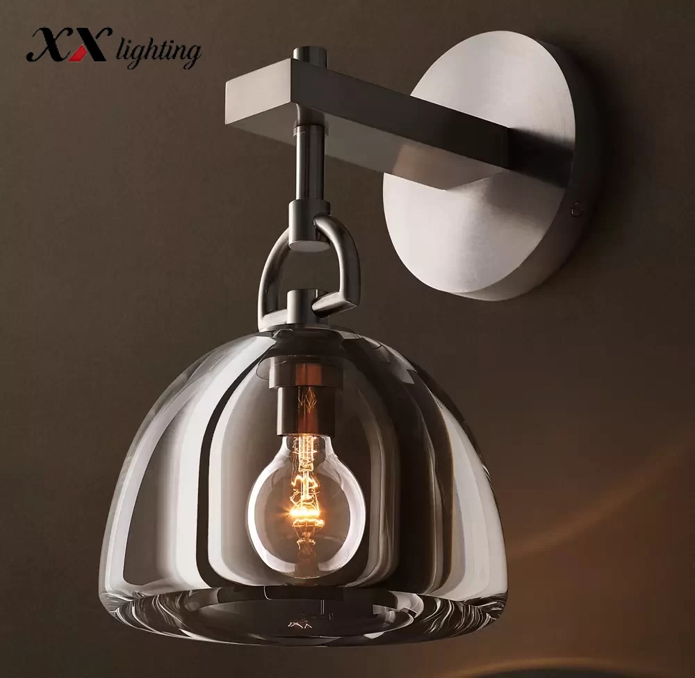 Botanist Dome Sconce 7″ - 7″, Satin Nickel