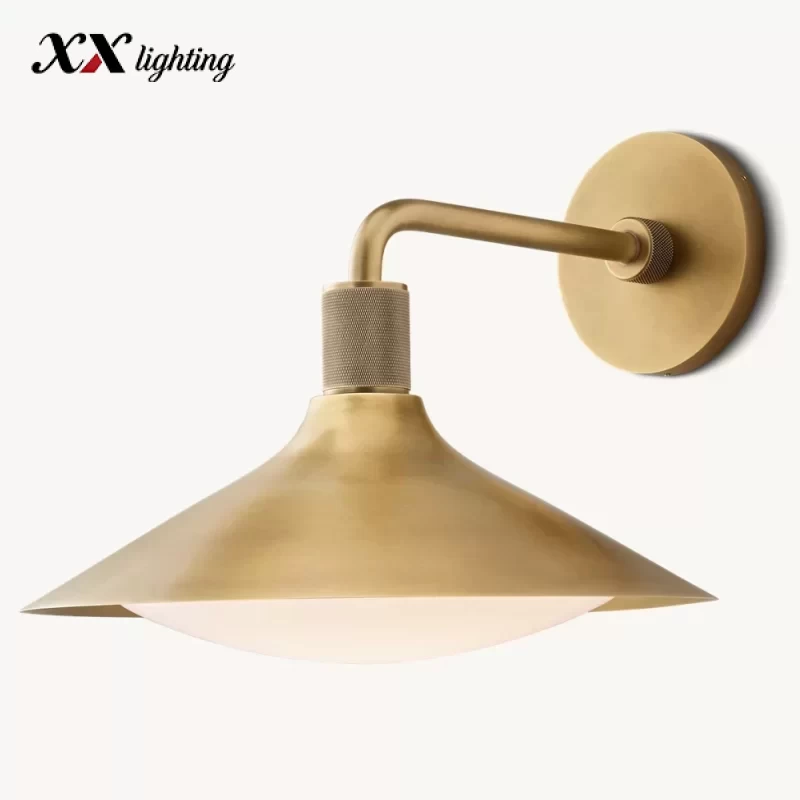Kennan Tapered Sconce 11″ - 14″, Lacquered Burnished Brass