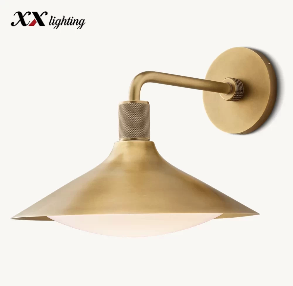 Kennan Tapered Sconce 11″ - 14″, Lacquered Burnished Brass