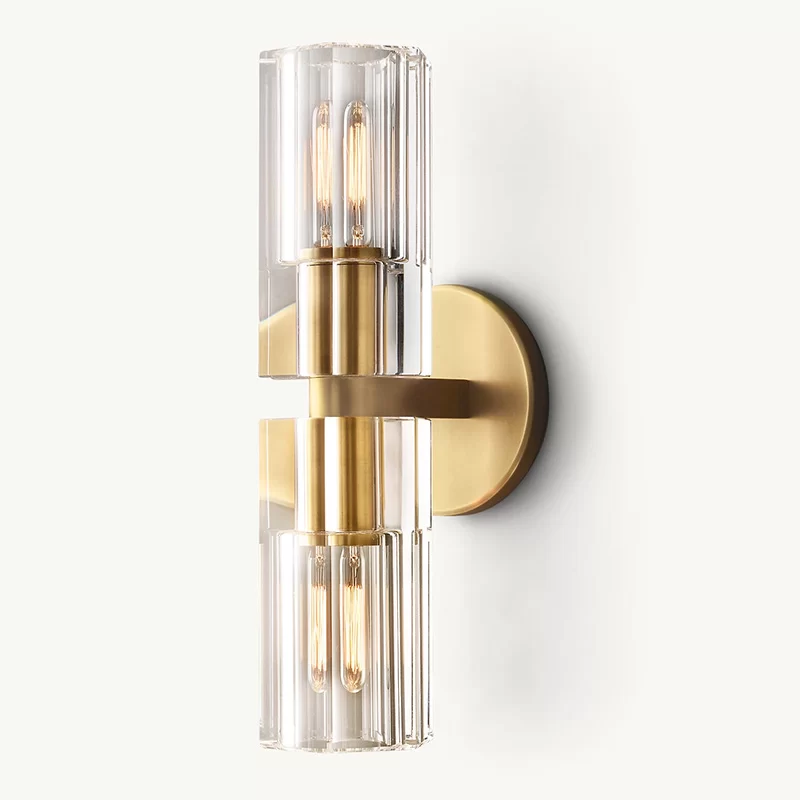Linear Wall Lamp 4½″Wide x 5″Deep - 4½″x5″, Polished Nickel