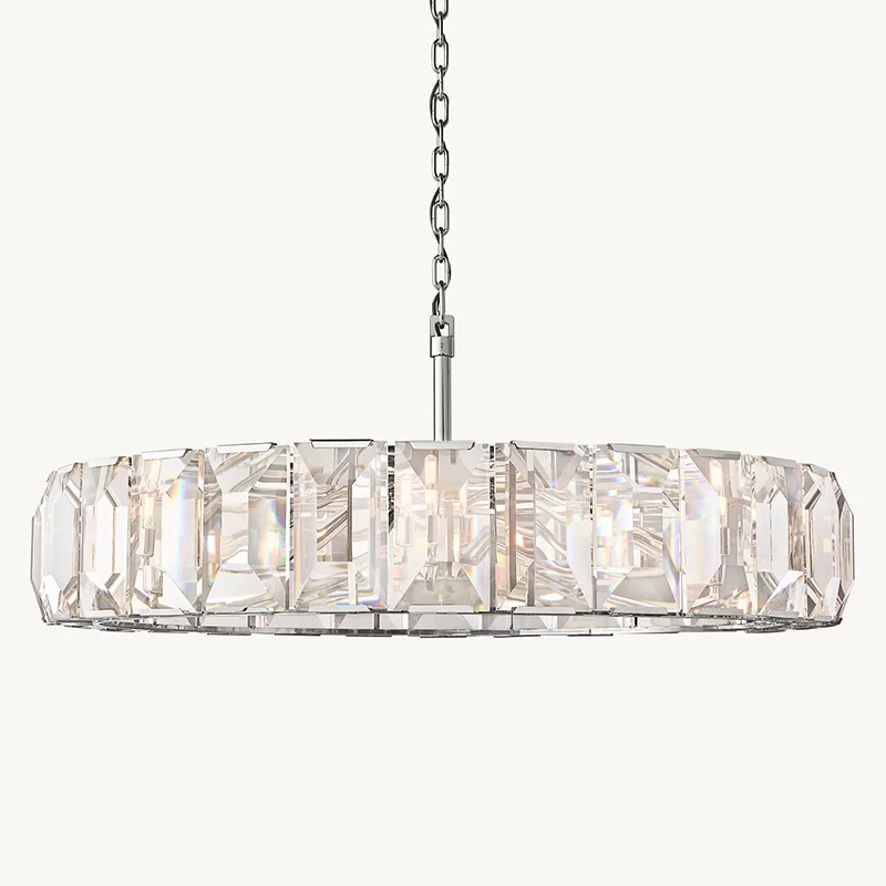 Crystal Round Chandelier 19″ - 58½″