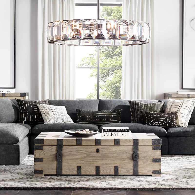 Crystal Round Chandelier 19″ - 58½″