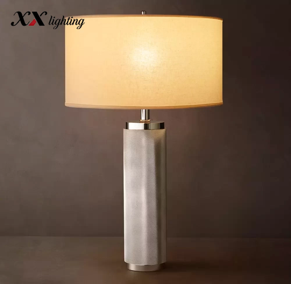 Utilitaire Knurled Table Lamp 5 inch - 5″, Polished Nickel