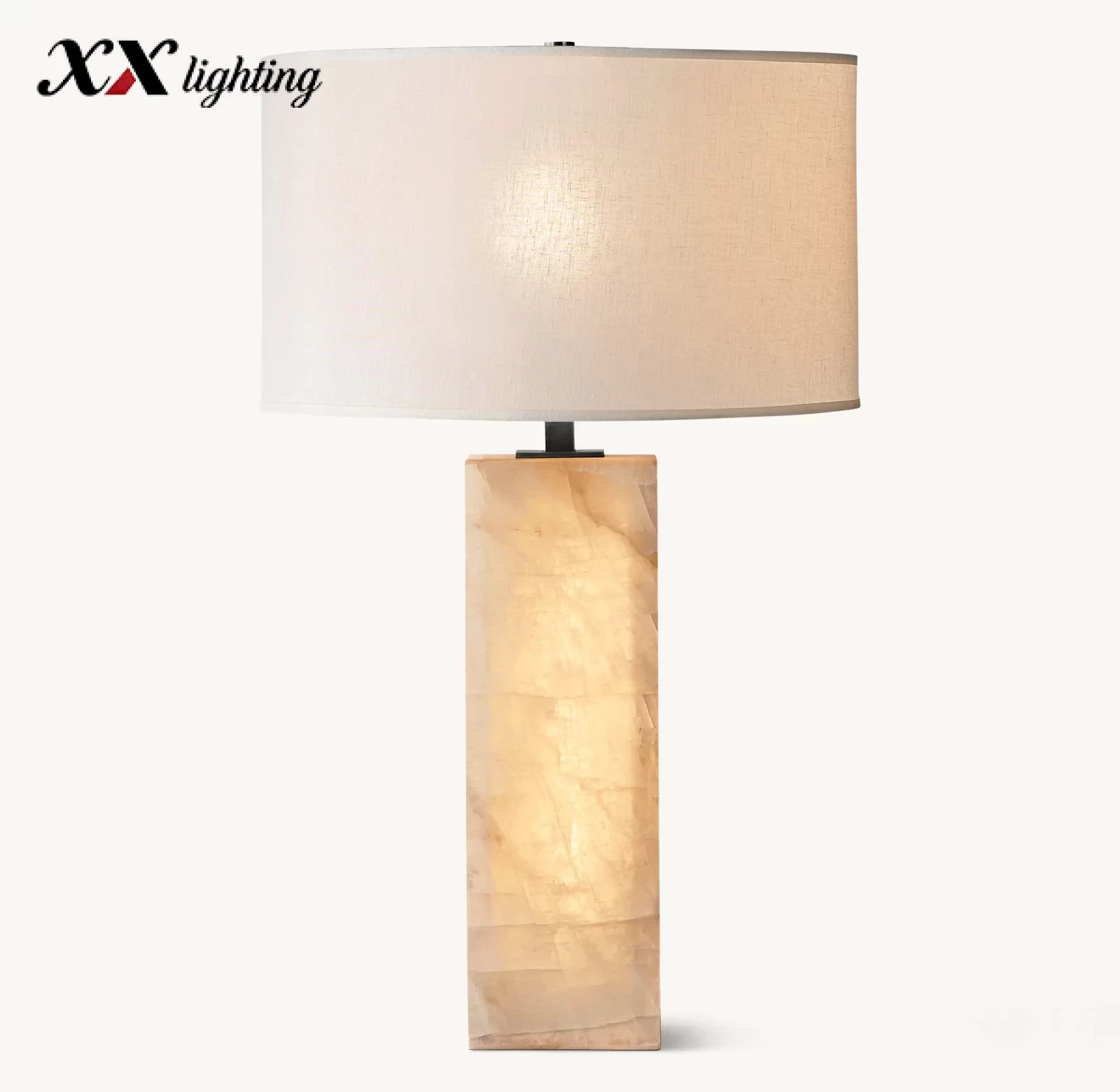 Rivage Lueur Table Lamp 24″ - 24″, Polished Nickel