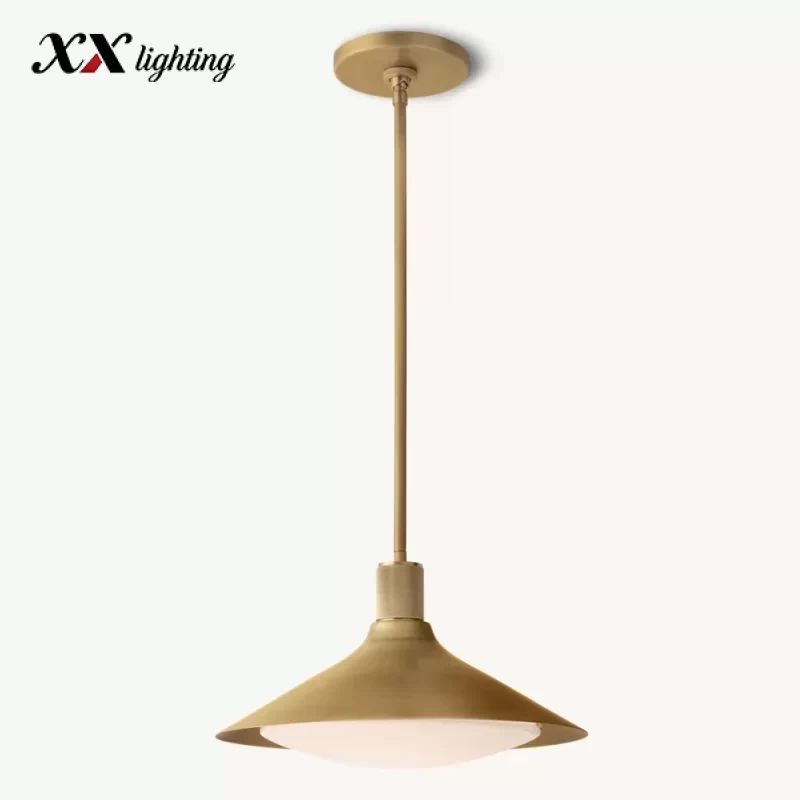 Kennan Tapered Pendant 14″ - 18″, Lacquered Burnished Brass