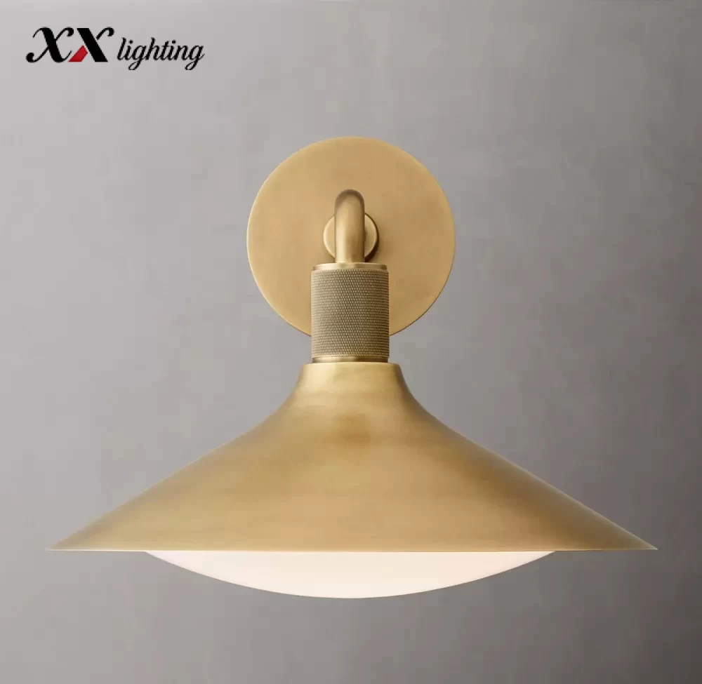Kennan Tapered Sconce 11″ - 14″, Lacquered Burnished Brass