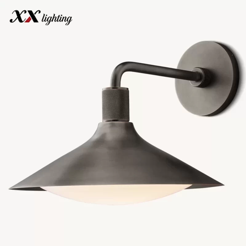 Kennan Tapered Sconce 11″ - 14″, Lacquered Burnished Brass