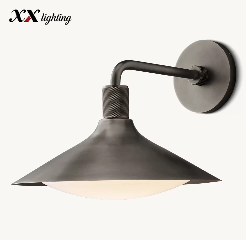 Kennan Tapered Sconce 11″ - 14″, Lacquered Burnished Brass